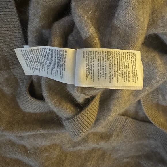 STOCKHOLM ATELIER & Other Stories Wool Alpaca Sweater sz L Beige Relaxed Soft - Picture 10 of 11